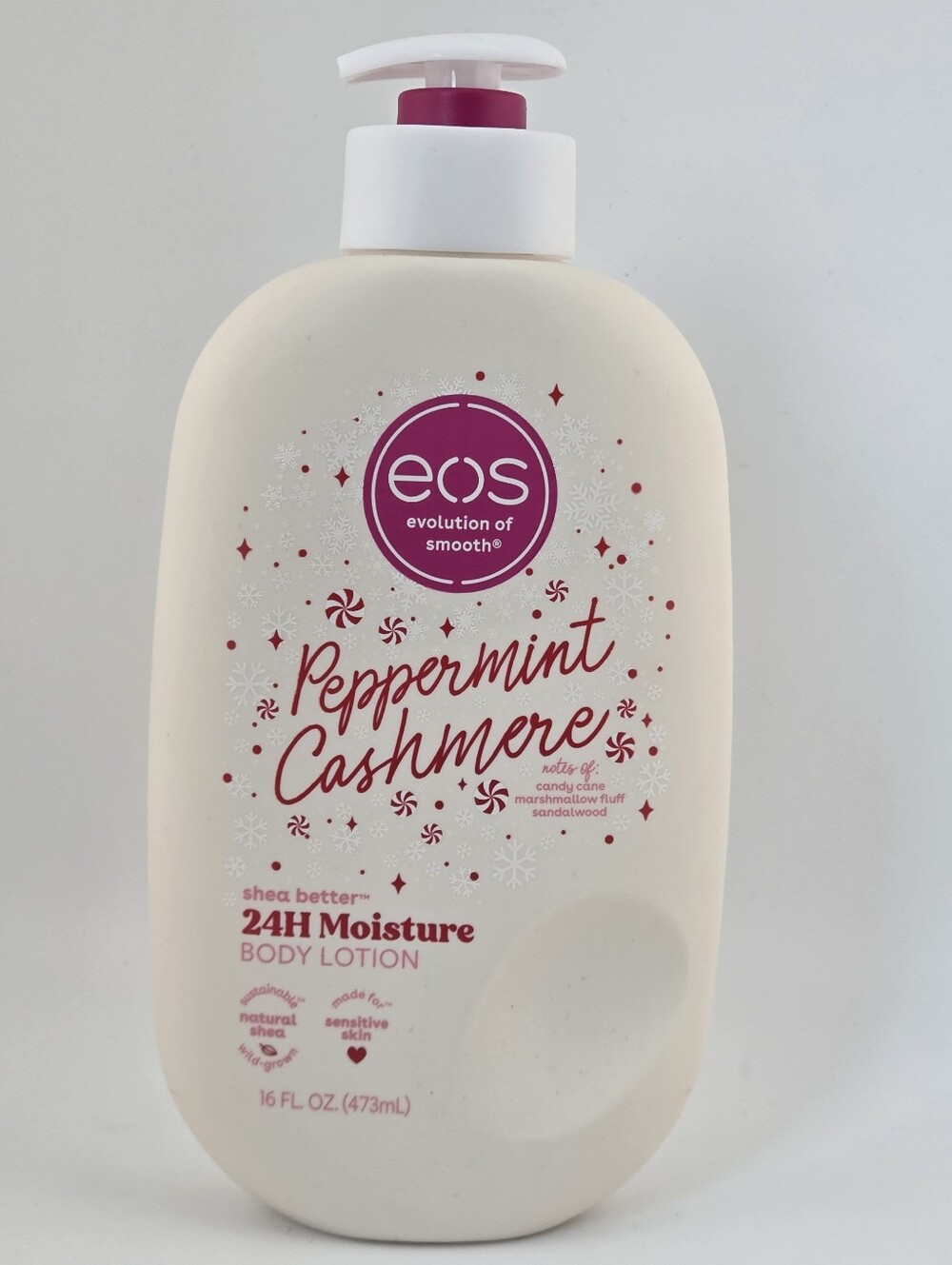 Eos Peppermint Cashmere Body Lotion Limited Edition 16 oz NEW